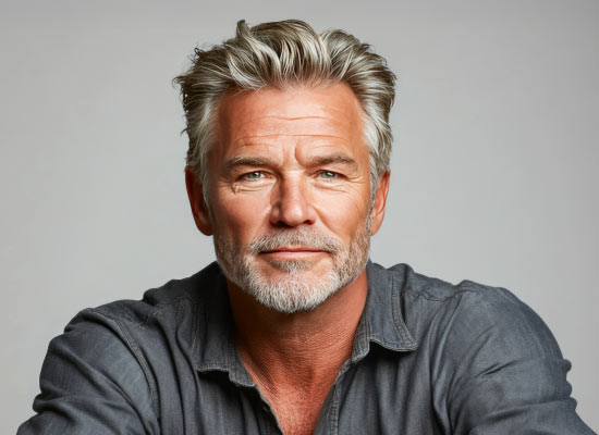 Homme coiffé par un coiffeur visagiste à Paris 7e