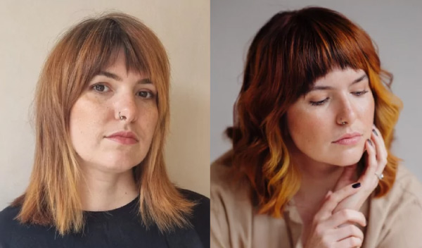 Constatez la qualité de la coloration végétale pour les cheveux cuivres