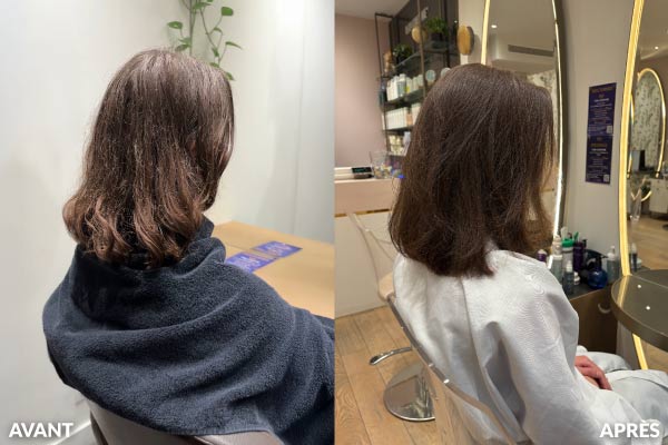 Constatez le résultat sur les cheveux du soin à l'argile et aux algues rouges